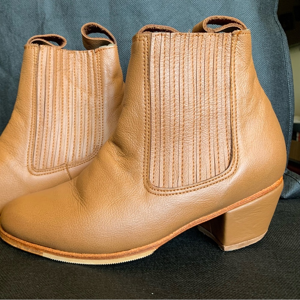Tan Leather Ankle FOLKLORE dance Boots